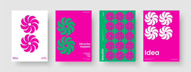 Obraz premium Modern Book Cover Template. Geometric Poster Layout. Isolated Business Presentation Design. Report. Banner. Background. Brochure. Flyer. Pamphlet. Brand Identity. Portfolio. Notebook. Handbill