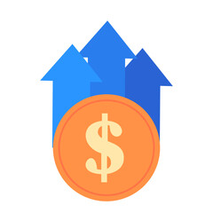 Obraz premium Financial Growth Chart Icon