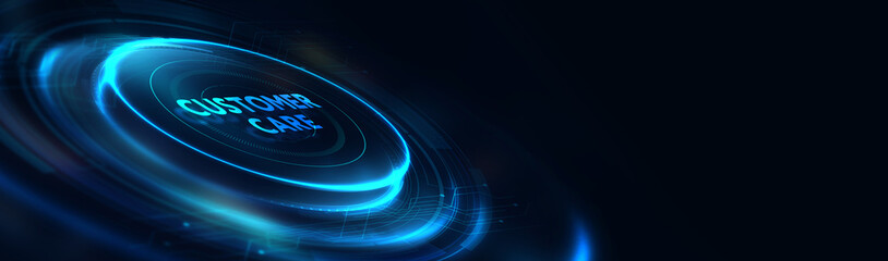 Individual customer service and CRM. Customer care. 3d illustration