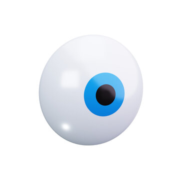 pupil dilation 3d render icons