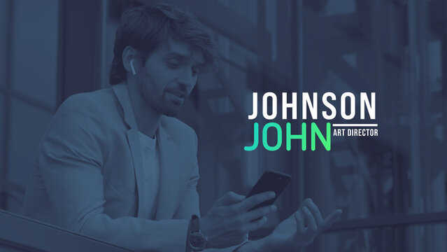 Modern Gradient Name Title Opener Left Appearing