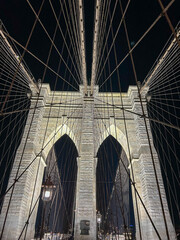 Fototapeta premium Brooklyn Bridge at Night