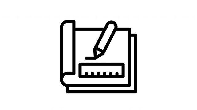 blueprint animated icon