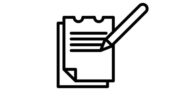 notes animated icon