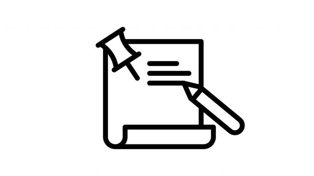 notes animated icon