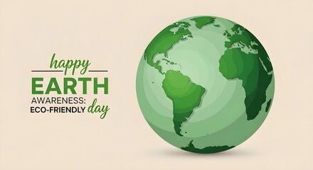 Obraz premium Happy earth day celebrating our beautiful green planet and environmental awareness
