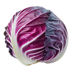 Obraz premium Vibrant red cabbage on black background