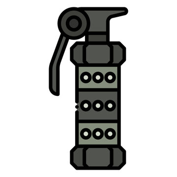 Stun Grenade Vector Icon Illustration
