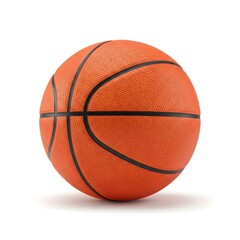 Classic basketball sphere with textured grip