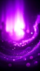 Fototapeta premium A vibrant purple abstract artwork with glowing light and sparks