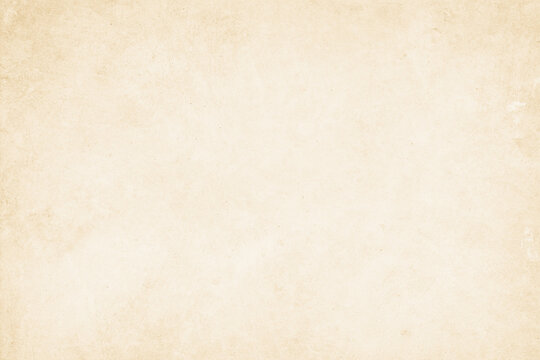 Colour old concrete wall texture background. Close up retro plain cream color cement wall background texture. Design paper vintage parchment element.