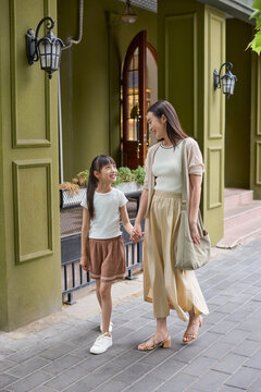 Mum taking daughter to appointment