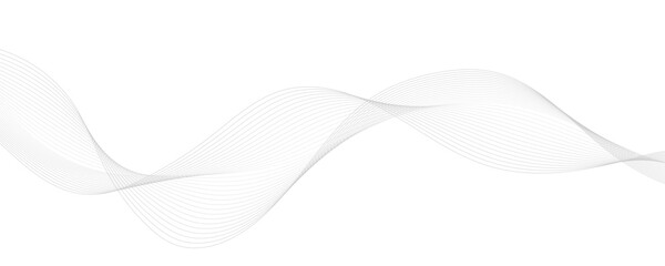 Obraz premium Abstract Wavy Grey Lines Background
