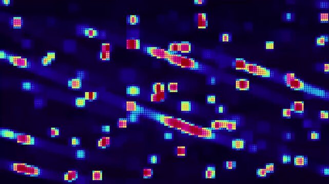 High Detail Pixel Overlay with Dither and Mosaic Effect