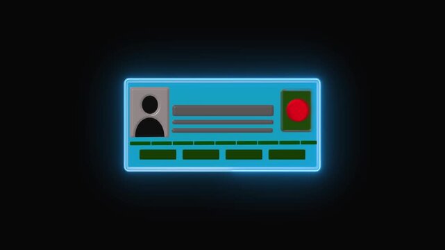 Rectangular panel animation glowing modern interface display design. Rectangular panel UI concept for digital visuals. Rectangular panel motion background.