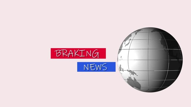 Geographic interface animation with directional indicators data visualization. Geographic interface navigation concept for mapping visuals. Geographic interface motion background.