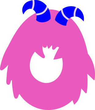 Letter O Monster Typography for Playful Student Teacher Decoration Classroom Style