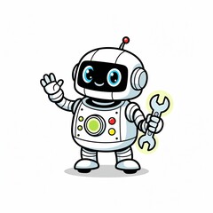 Obraz premium funny cartoon robot