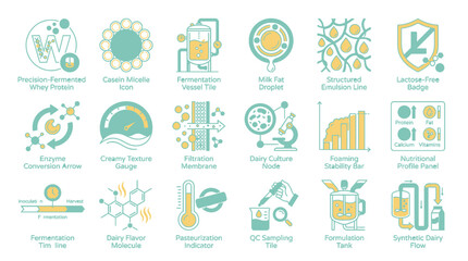 Fototapeta premium Collection of various digital icons and symbols for technology and business BOA displayed.