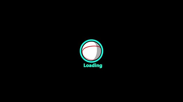 Circle loading animation. Progress bar ,loading and buffering icon animation-looped
