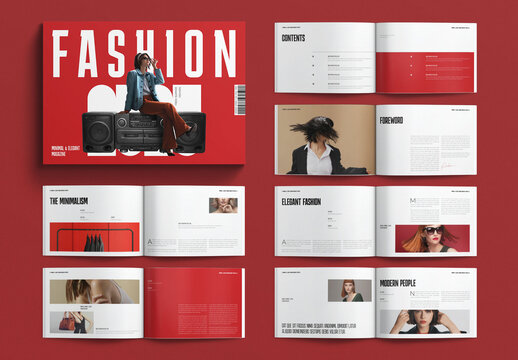 Minimal & Elegant Fashion Magazine Template Landscape