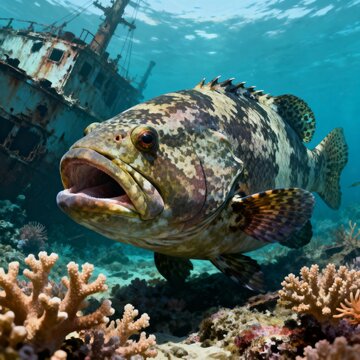 Grouper Serranidae Large robust fish with camouflaged patterns o