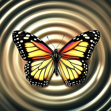 The Butterfly Effect An illustration depicting how a small actio