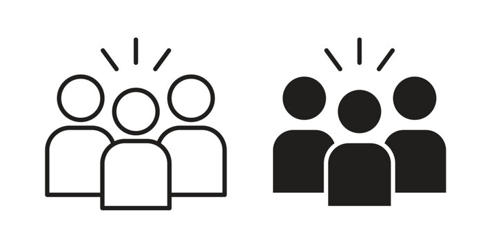 Community icon in line design. icon for website design, mobile app, ui