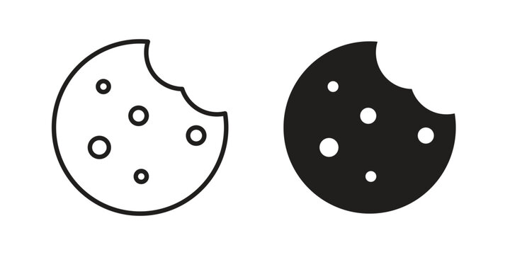 Cookie icon in line design. icon for website design, mobile app, ui