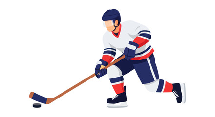Fototapeta premium Hockey player in action shot skate.