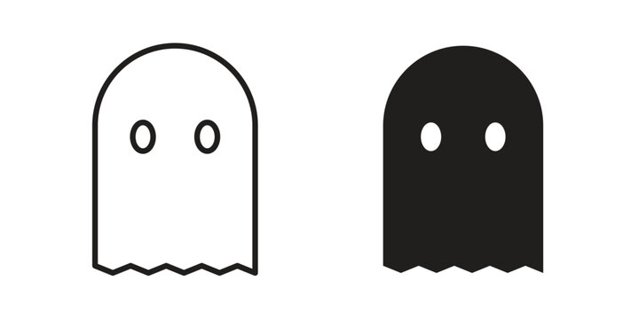 Ghost icon in line design. icon for website design, mobile app, ui