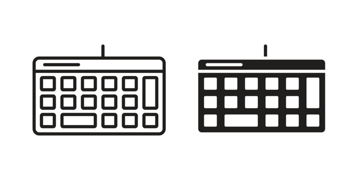Keyboard icon in line design. icon for website design, mobile app, ui