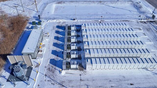 Slocum Battery Energy Storage Project managing grid stability in Trenton, Michigan, USA