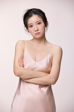 Beauty portrait of a radiant young woman