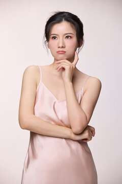 Beauty portrait of a radiant young woman