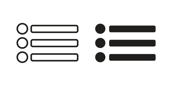 Menu icon in line design. icon for website design, mobile app, ui