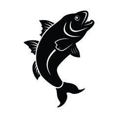 Fototapeta premium Simple Modern Furniture and Fish Silhouette Icon Bundle