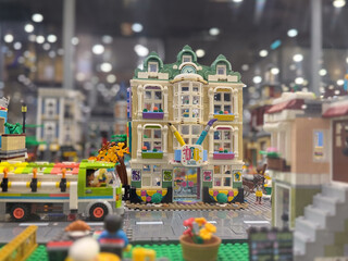 Naklejka premium Lego art school modular building