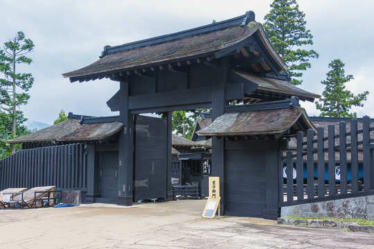 At the entrance of the Hakone checkpoint on the side of the Kyoguchi Gomon gate