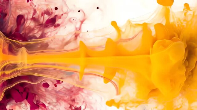Colorful Ink Cloud Abstract Art - A Mesmerizing Dance of Pigments.