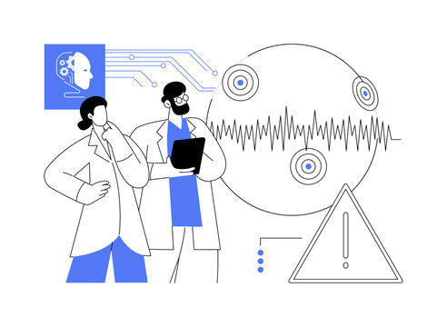 Advanced Sensors for Earthquake Predictions abstract concept vector illustration.