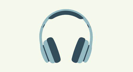 Fototapeta premium Gray and black over ear headphones.