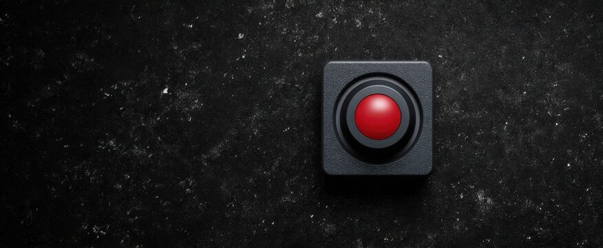 Missile activation switch gleams like a star on a midnight canvas