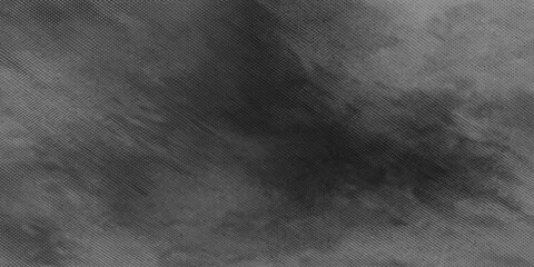 Fototapeta premium An aged black and white abstract background featuring a dark grunge texture on a rough vintage concrete wall surface for a blank grey wallpaper backdrop