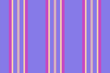 Fototapeta premium Seal stripe vertical textile, tissue fabric lines pattern. Fintage seamless background vector texture in indigo and magenta colors.