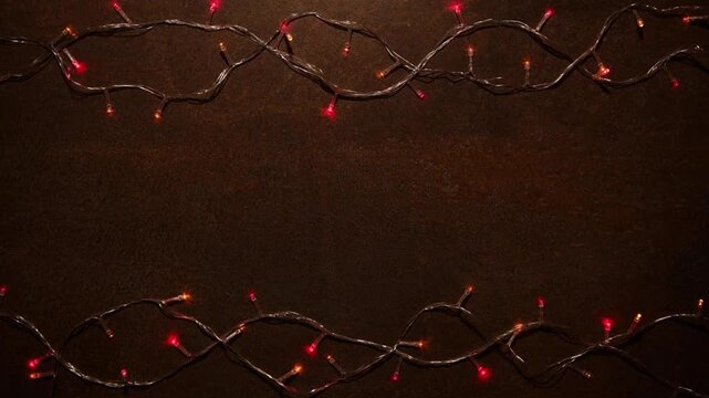 christmas holiday celebration decoration with bulb light background copy space text template ads