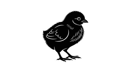 Vector black chick icon © MdAbdul