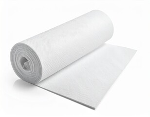 Fototapeta premium Cleaning tools- paper towel on a white background without shadows