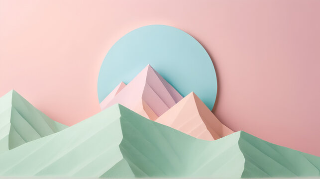 Hill Sovereign isolated pastel background Copy space