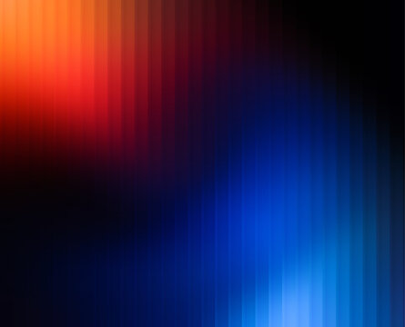 Abstract vertical stripe gradient transitioning from bright orange and red to deep blue and black